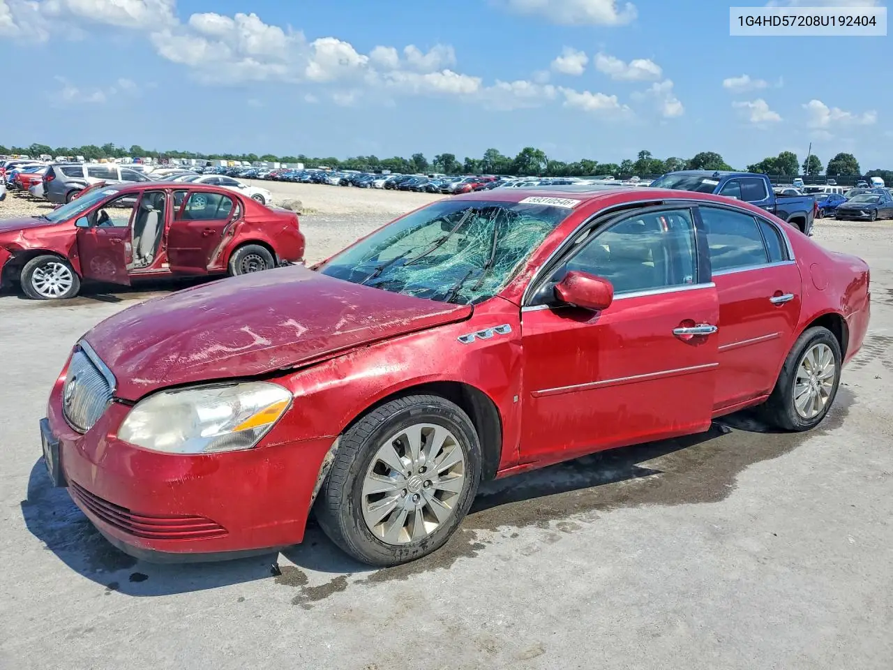 2008 Buick Lucerne Cxl VIN: 1G4HD57208U192404 Lot: 59310546