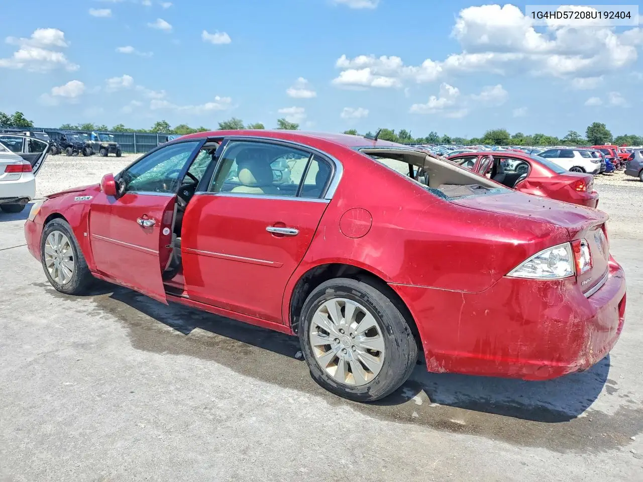 2008 Buick Lucerne Cxl VIN: 1G4HD57208U192404 Lot: 59310546