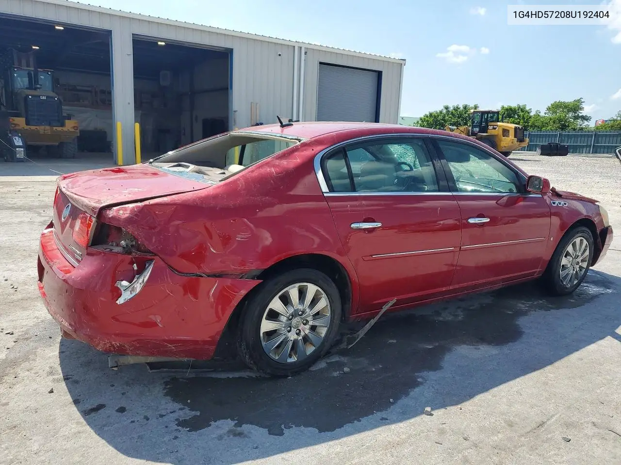 2008 Buick Lucerne Cxl VIN: 1G4HD57208U192404 Lot: 59310546