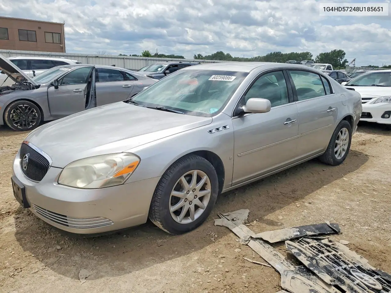 2008 Buick Lucerne Cxl VIN: 1G4HD57248U185651 Lot: 60259086