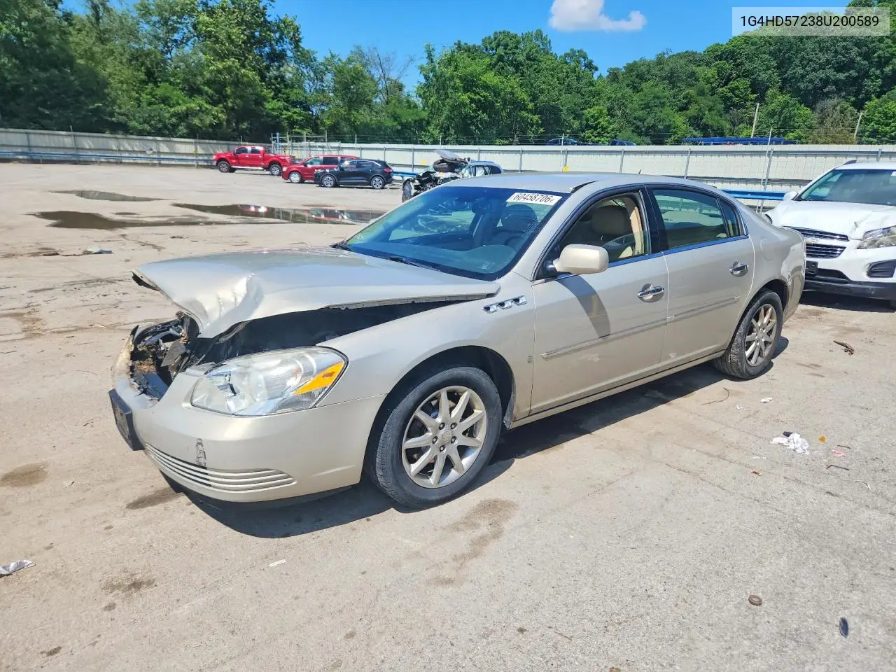 2008 Buick Lucerne Cxl VIN: 1G4HD57238U200589 Lot: 60458706