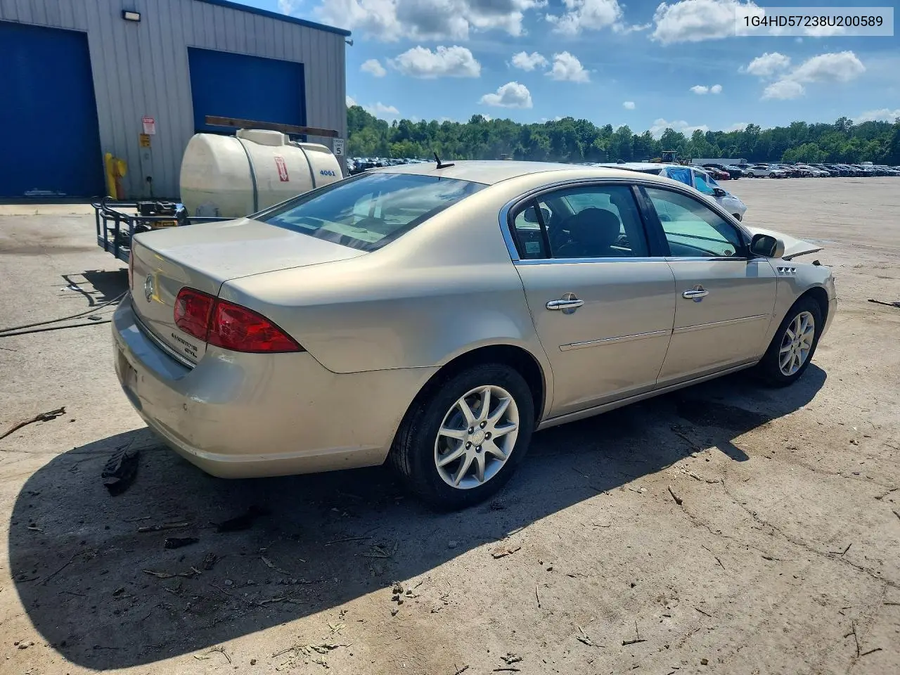 2008 Buick Lucerne Cxl VIN: 1G4HD57238U200589 Lot: 60458706