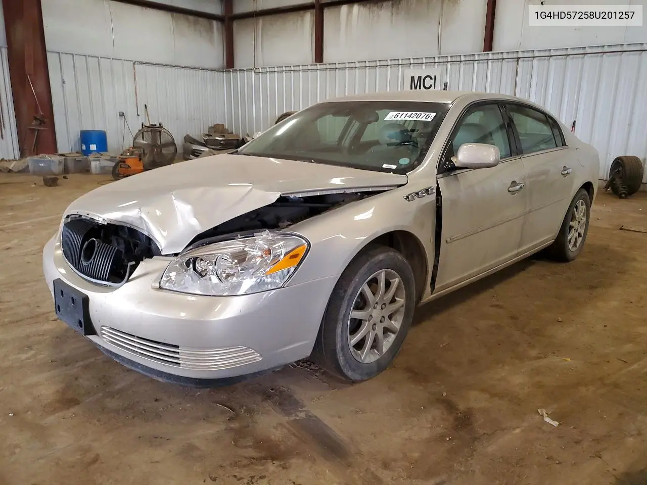 2008 Buick Lucerne Cxl VIN: 1G4HD57258U201257 Lot: 61142076