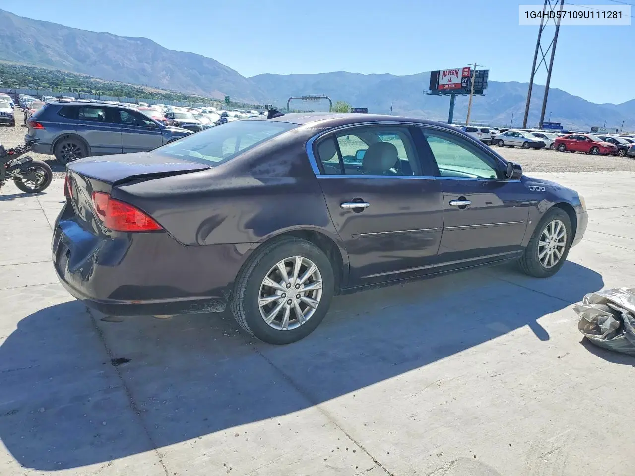 2009 Buick Lucerne Cxl VIN: 1G4HD57109U111281 Lot: 56189106