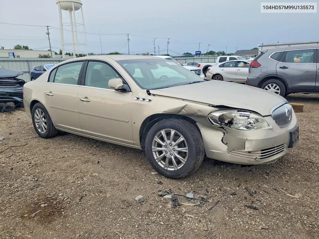 2009 Buick Lucerne Cxl VIN: 1G4HD57M99U135573 Lot: 57229286