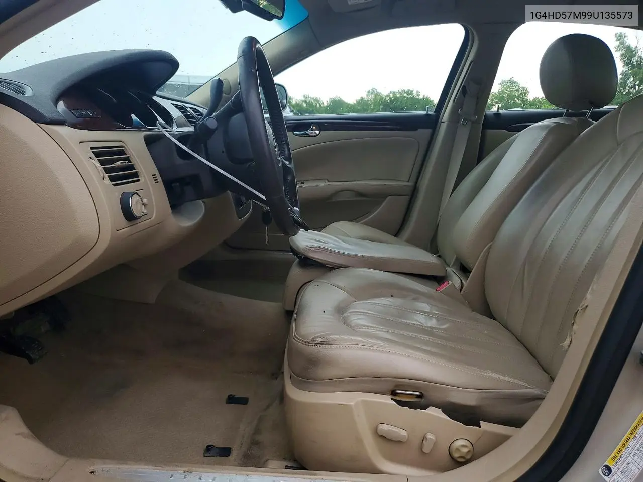 2009 Buick Lucerne Cxl VIN: 1G4HD57M99U135573 Lot: 57229286