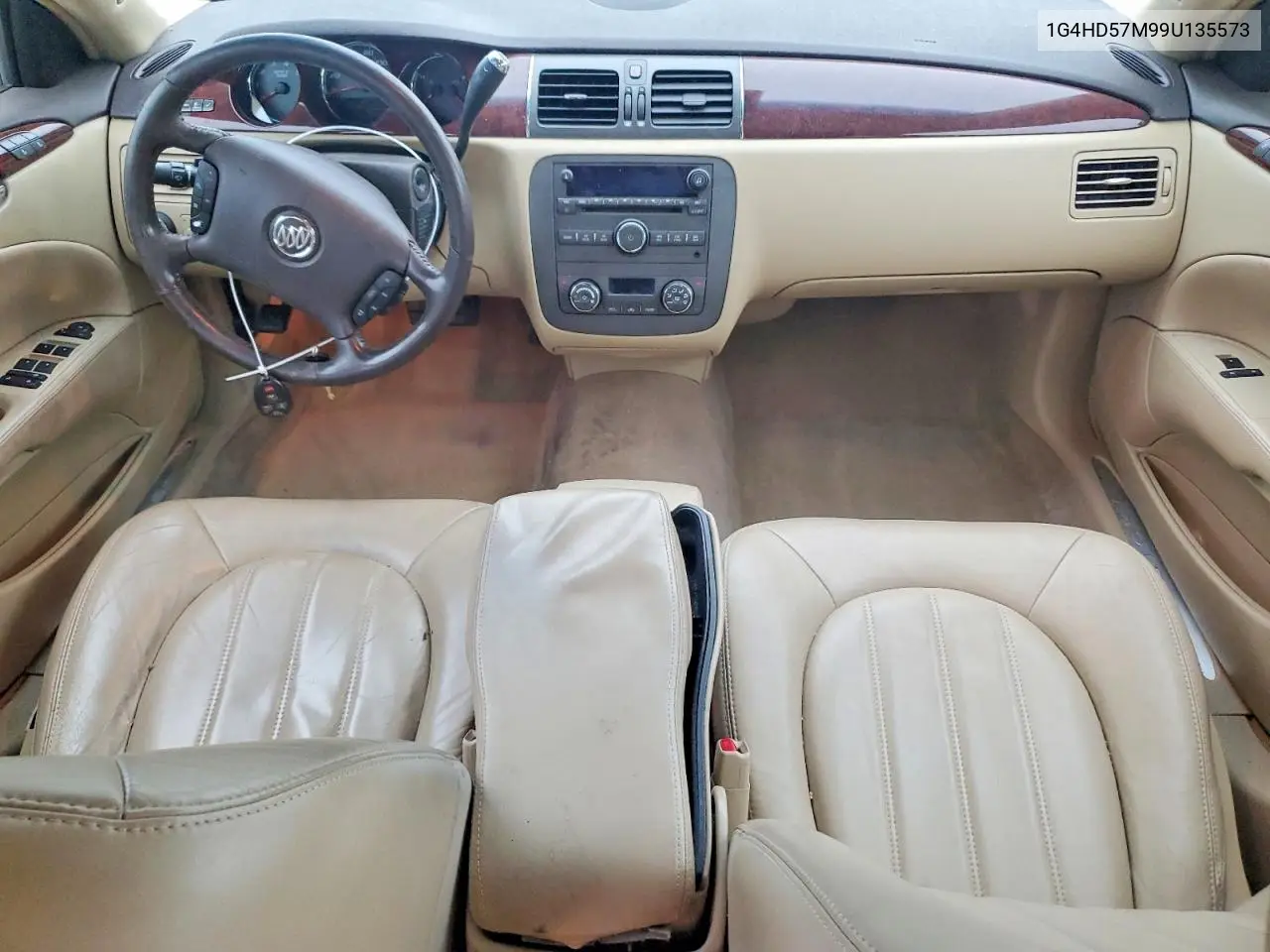 2009 Buick Lucerne Cxl VIN: 1G4HD57M99U135573 Lot: 57229286