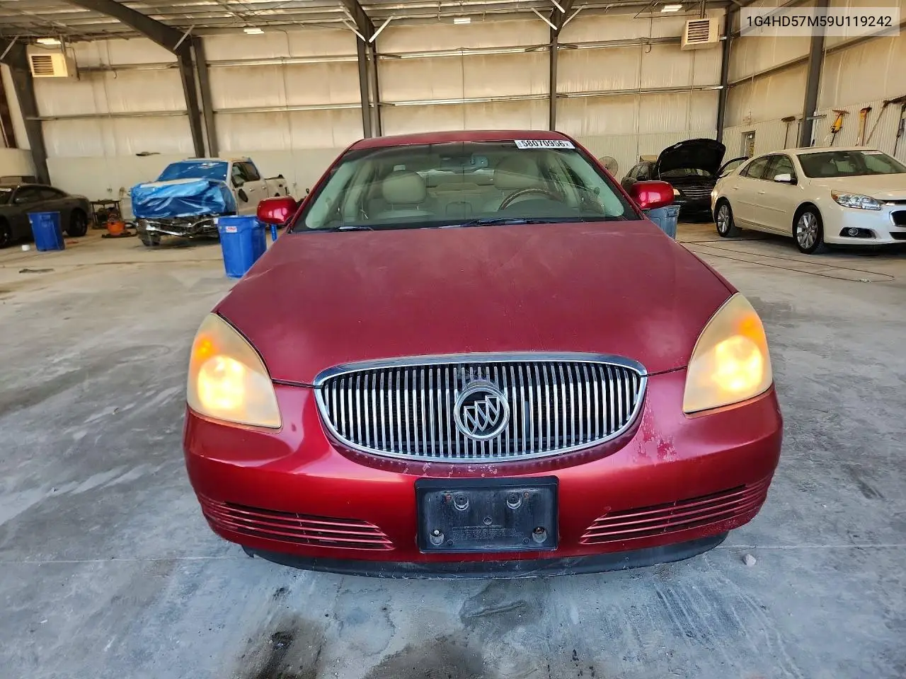 2009 Buick Lucerne Cxl VIN: 1G4HD57M59U119242 Lot: 58070956