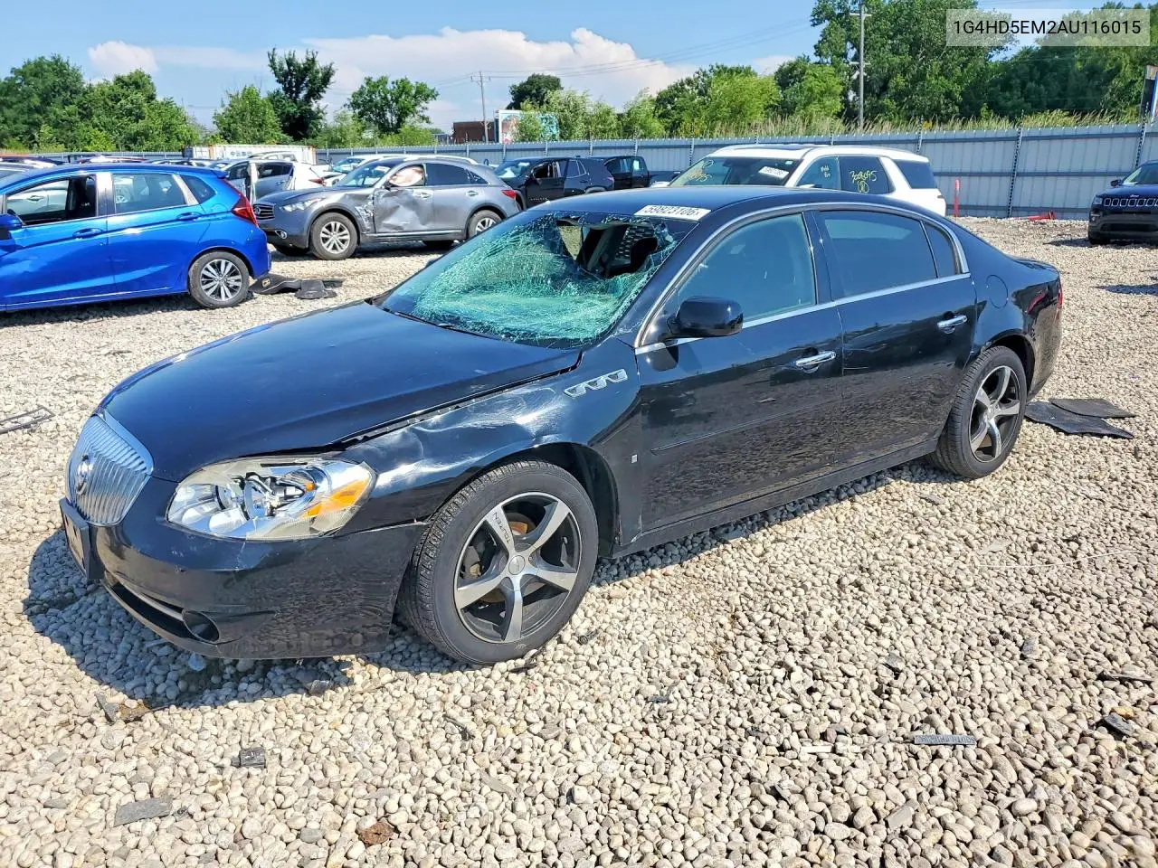 2010 Buick Lucerne Cxl VIN: 1G4HD5EM2AU116015 Lot: 59823106