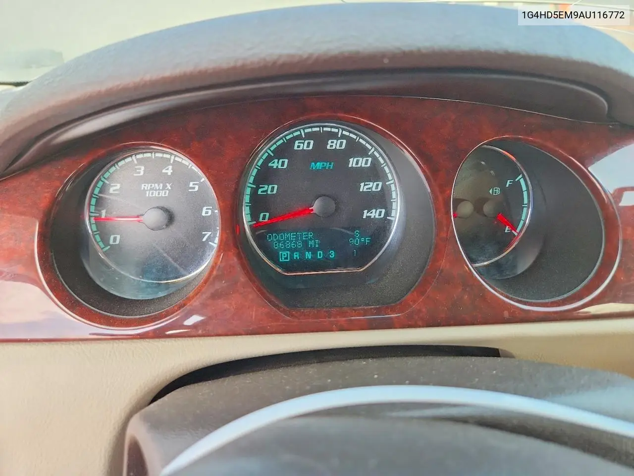 2010 Buick Lucerne Cxl VIN: 1G4HD5EM9AU116772 Lot: 60547326
