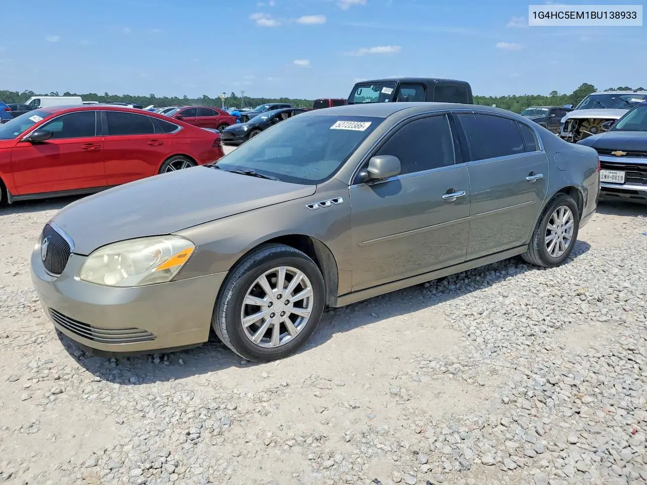 2011 Buick Lucerne Cxl VIN: 1G4HC5EM1BU138933 Lot: 52722386