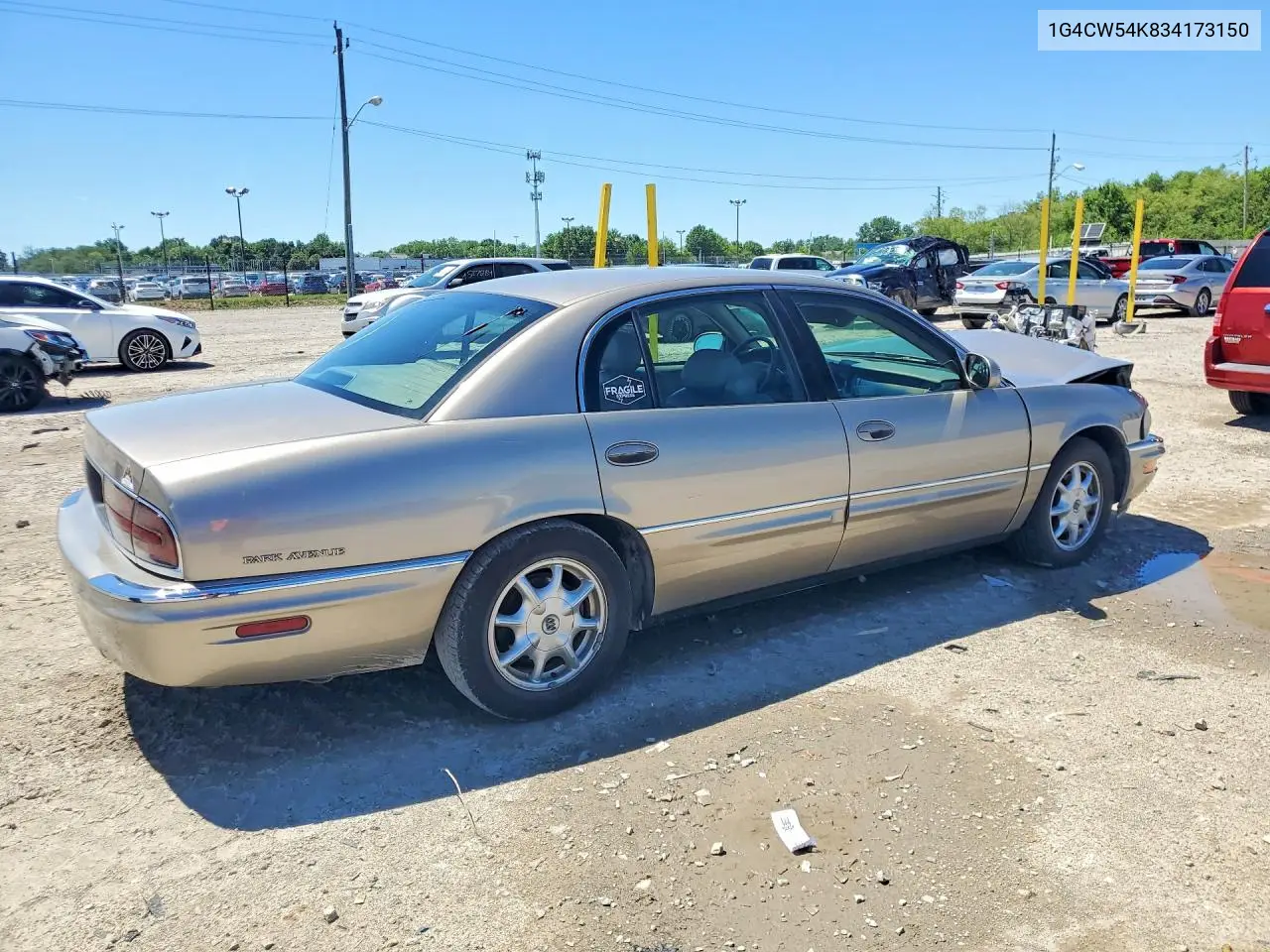 2003 Buick Park Avenue VIN: 1G4CW54K834173150 Lot: 57017236