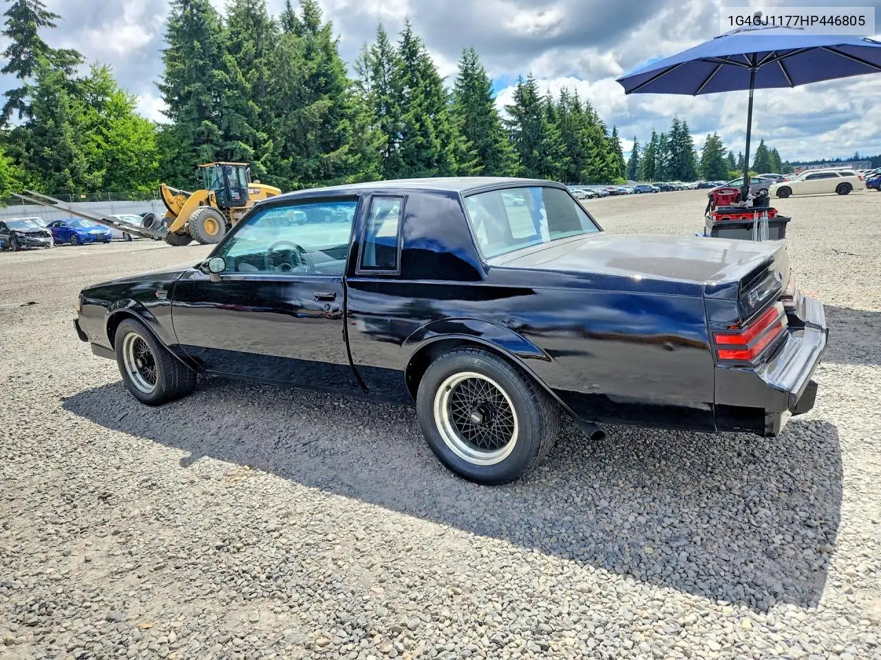 1987 Buick Regal VIN: 1G4GJ1177HP446805 Lot: 48133216