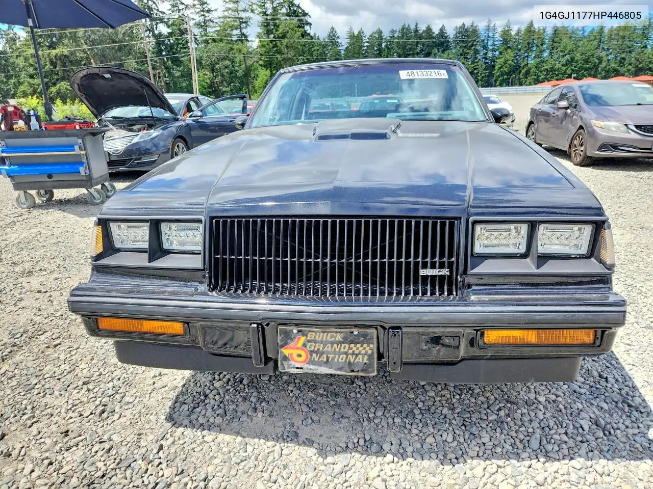 1987 Buick Regal VIN: 1G4GJ1177HP446805 Lot: 48133216