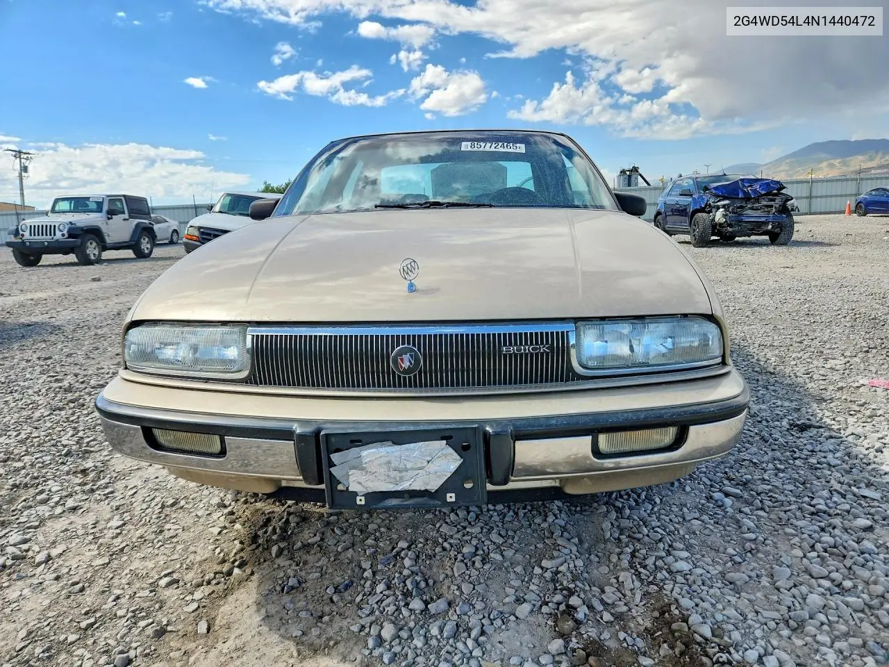 1992 Buick Regal Limited VIN: 2G4WD54L4N1440472 Lot: 85772465