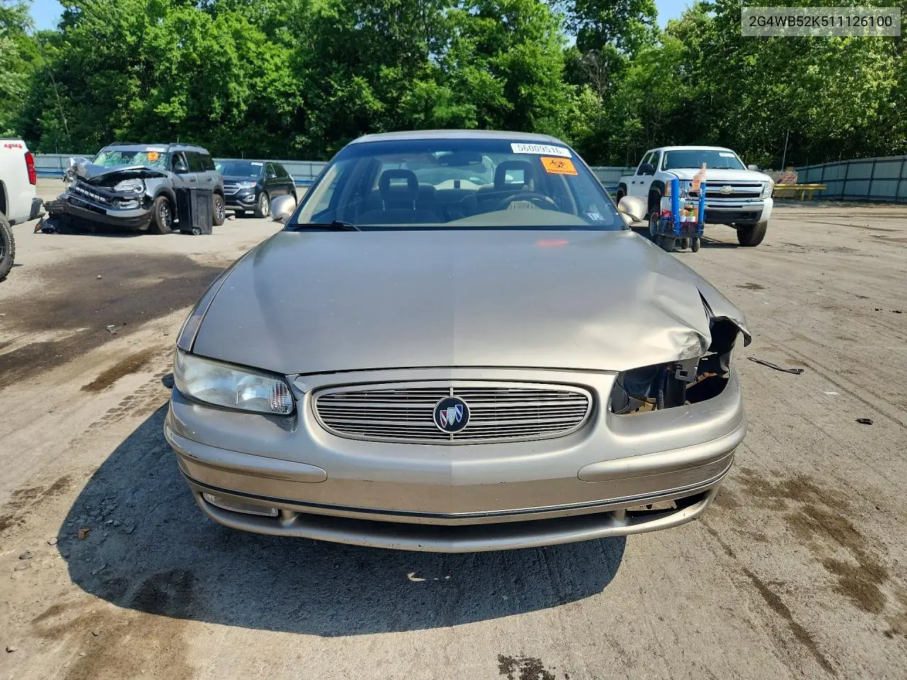 2001 Buick Regal Ls VIN: 2G4WB52K511126100 Lot: 56009516