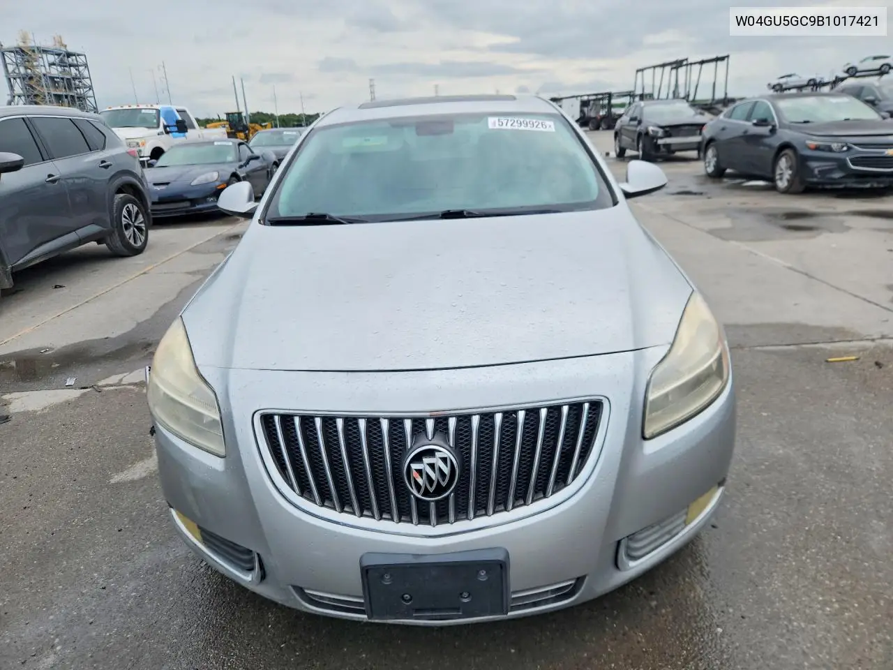 2011 Buick Regal Cxl VIN: W04GU5GC9B1017421 Lot: 57299926