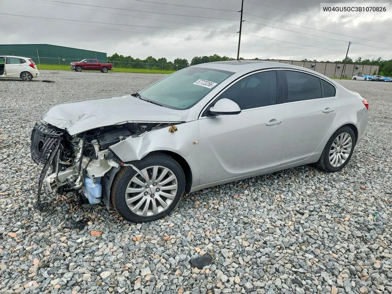 2011 Buick Regal Cxl VIN: W04GU5GC3B1070826 Lot: 57723266