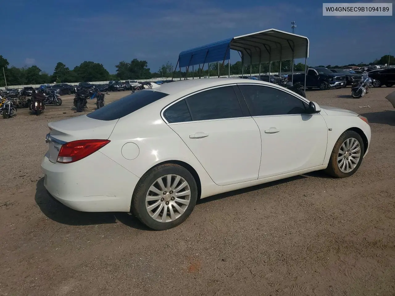 2011 Buick Regal Cxl VIN: W04GN5EC9B1094189 Lot: 59336626