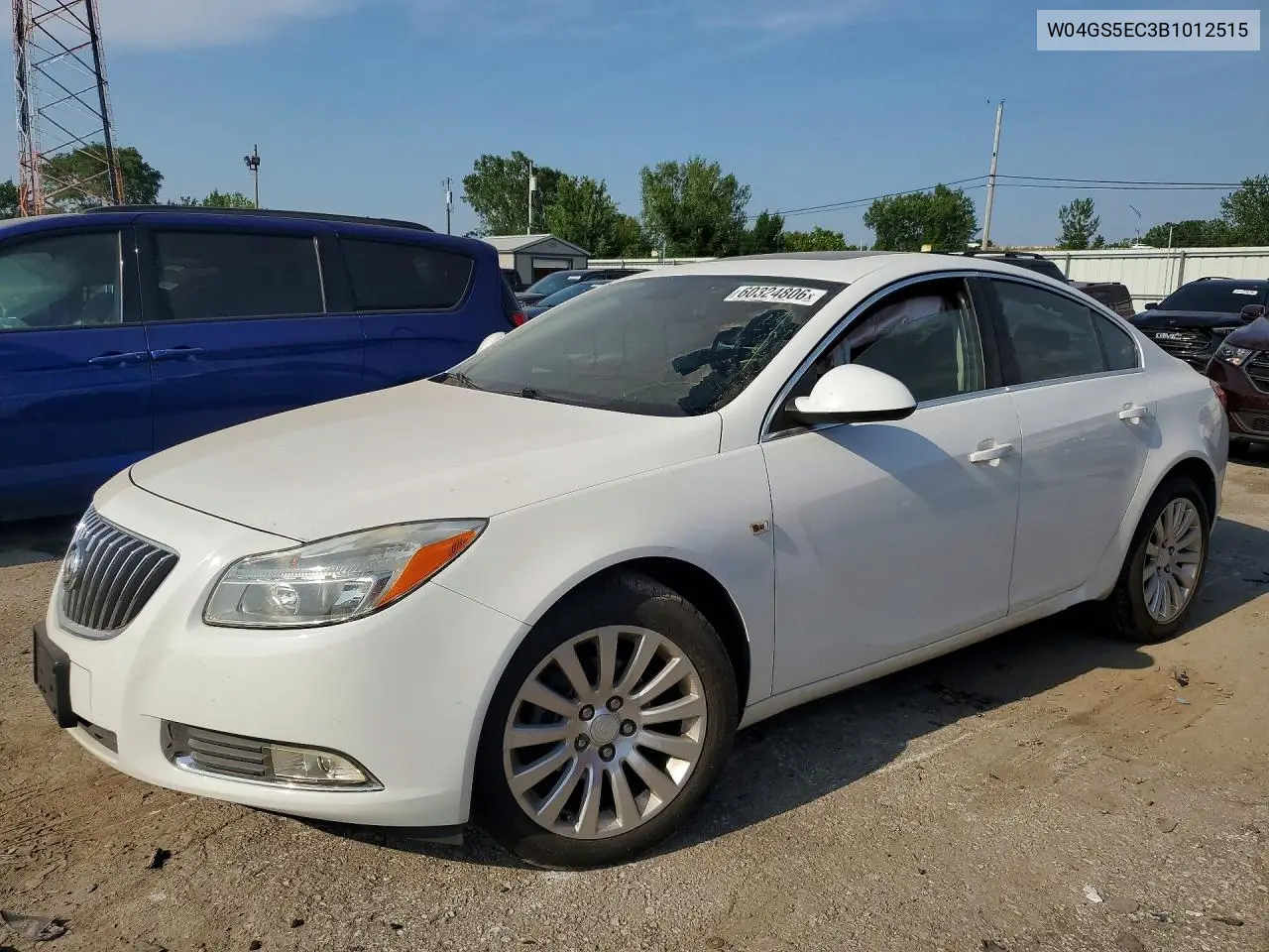 2011 Buick Regal Cxl VIN: W04GS5EC3B1012515 Lot: 60324806