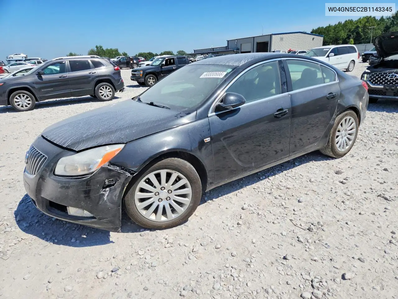 2011 Buick Regal Cxl VIN: W04GN5EC2B1143345 Lot: 60800666