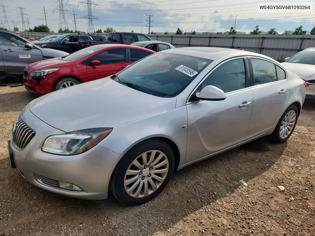 2011 Buick Regal Cxl VIN: W04GY5GV6B1093264 Lot: 61848596