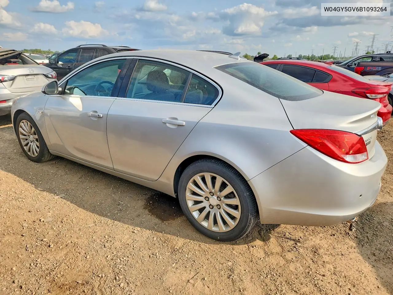 2011 Buick Regal Cxl VIN: W04GY5GV6B1093264 Lot: 61848596