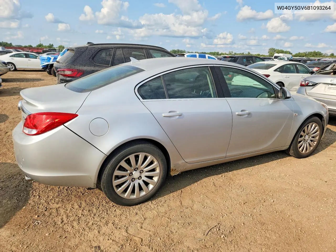 2011 Buick Regal Cxl VIN: W04GY5GV6B1093264 Lot: 61848596