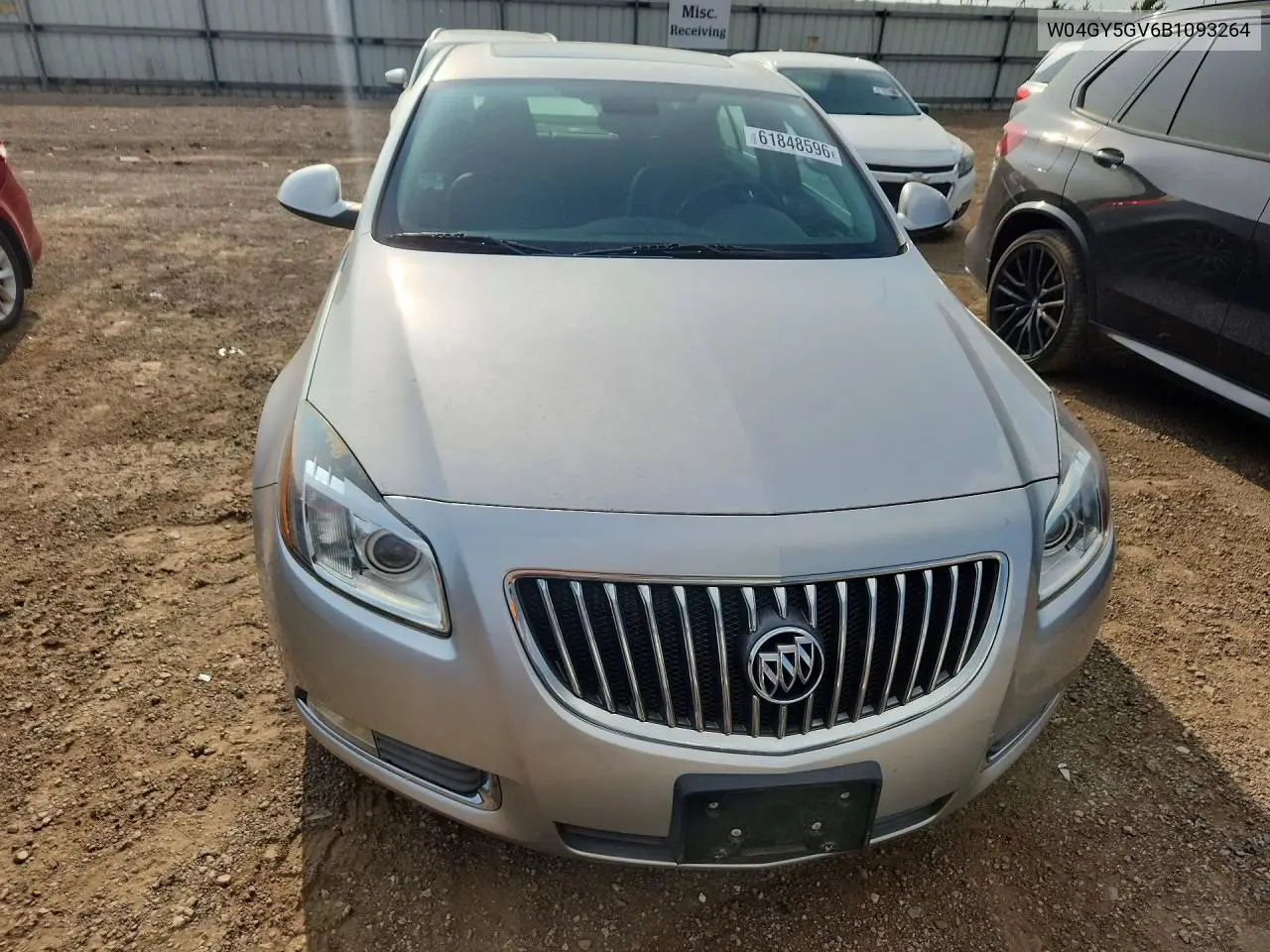 2011 Buick Regal Cxl VIN: W04GY5GV6B1093264 Lot: 61848596