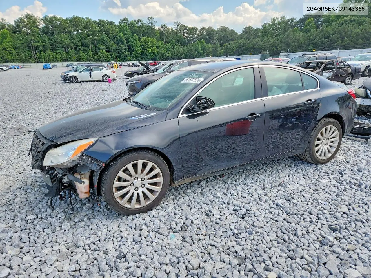 2012 Buick Regal VIN: 2G4GR5EK7C9143366 Lot: 59582506