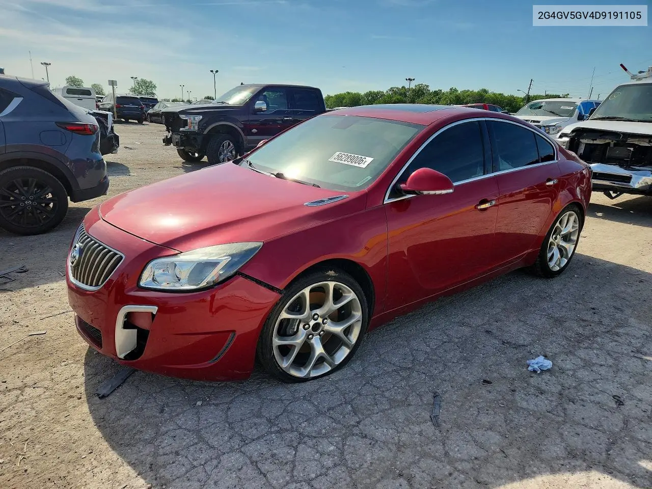 2013 Buick Regal Gs VIN: 2G4GV5GV4D9191105 Lot: 56289006