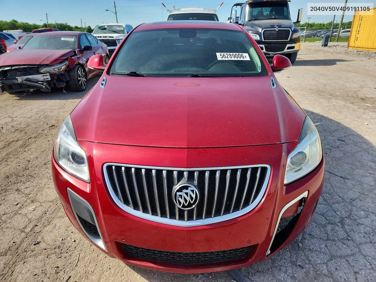 2013 Buick Regal Gs VIN: 2G4GV5GV4D9191105 Lot: 56289006