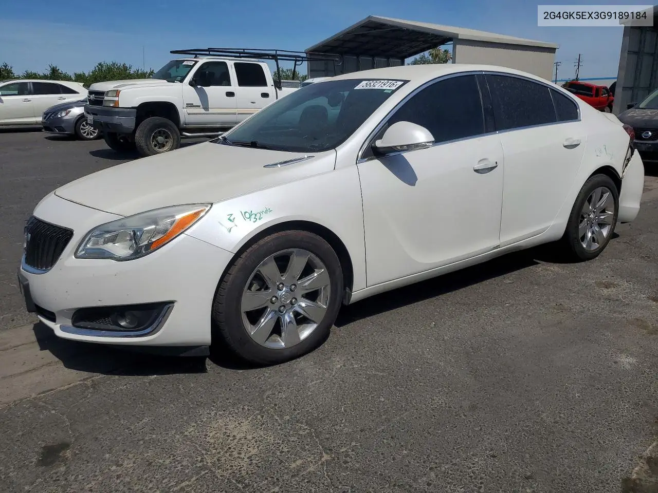 2016 Buick Regal VIN: 2G4GK5EX3G9189184 Lot: 56321916