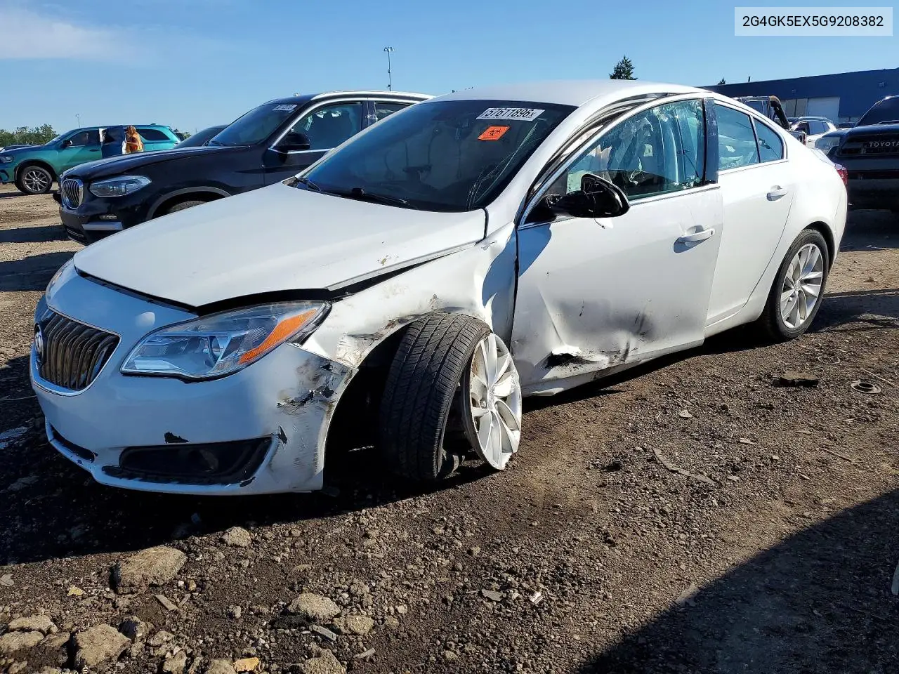 2016 Buick Regal VIN: 2G4GK5EX5G9208382 Lot: 57611896