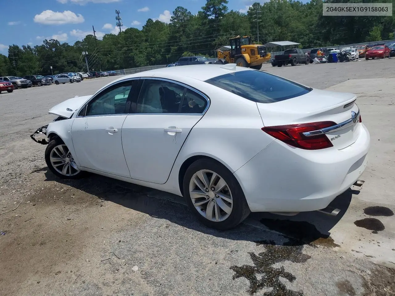 2016 Buick Regal VIN: 2G4GK5EX1G9158063 Lot: 59745236