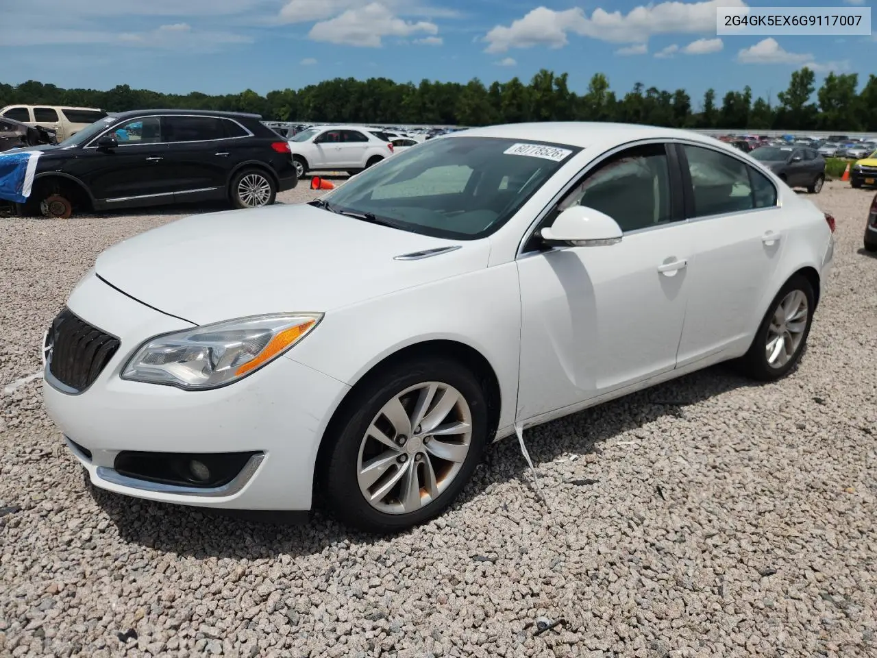 2016 Buick Regal VIN: 2G4GK5EX6G9117007 Lot: 60778526