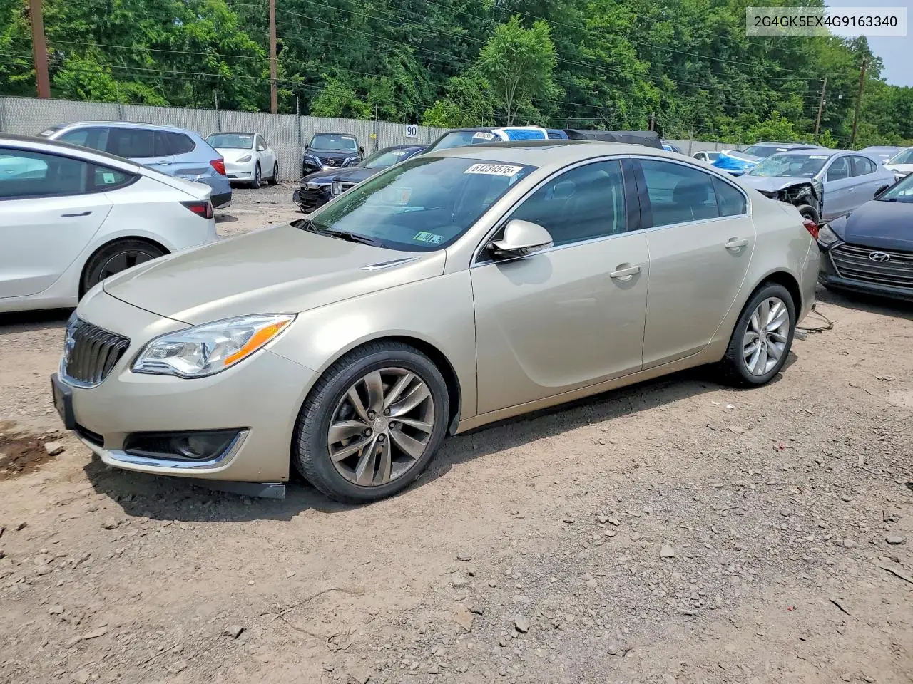 2016 Buick Regal VIN: 2G4GK5EX4G9163340 Lot: 61234576