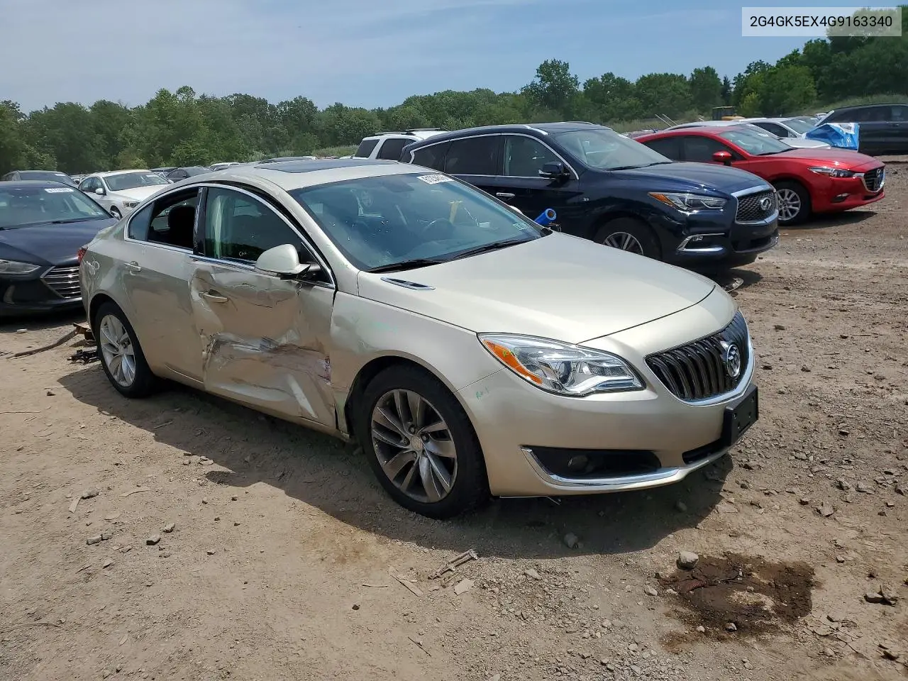 2016 Buick Regal VIN: 2G4GK5EX4G9163340 Lot: 61234576