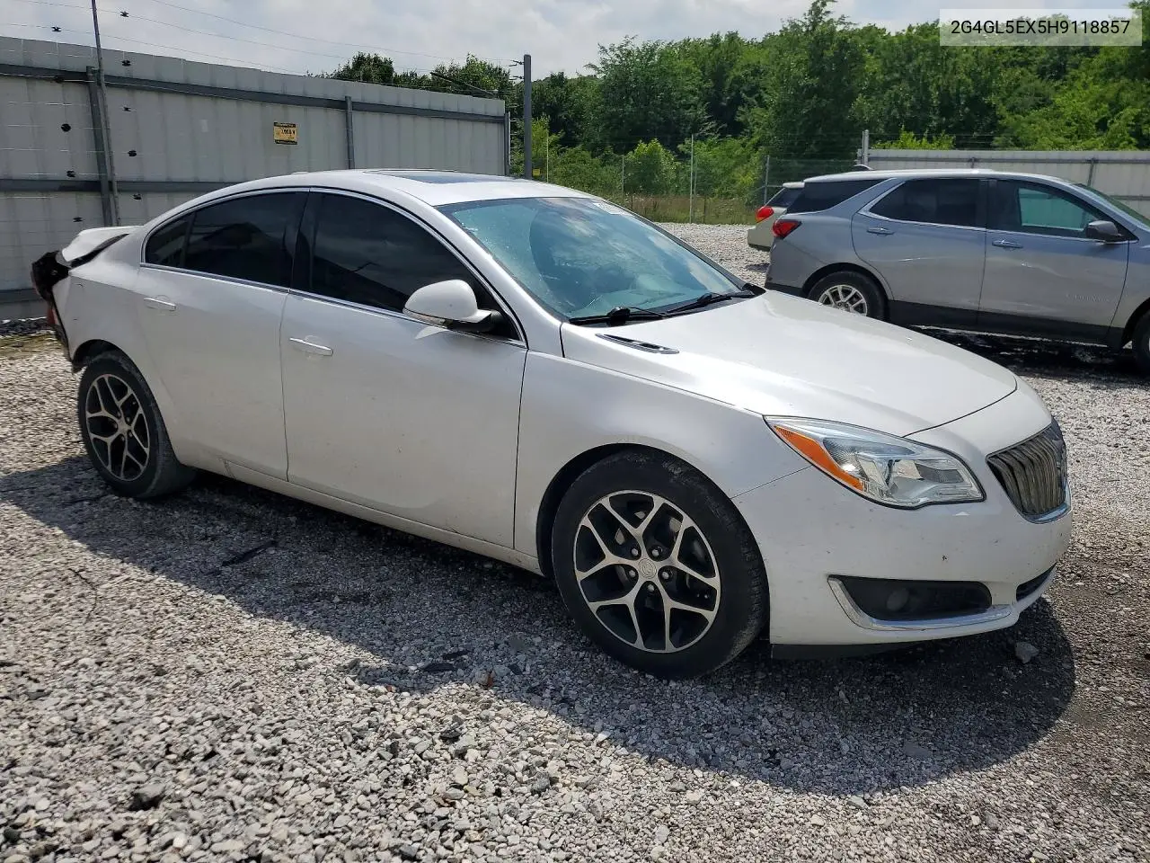 2017 Buick Regal Sport Touring VIN: 2G4GL5EX5H9118857 Lot: 56889476