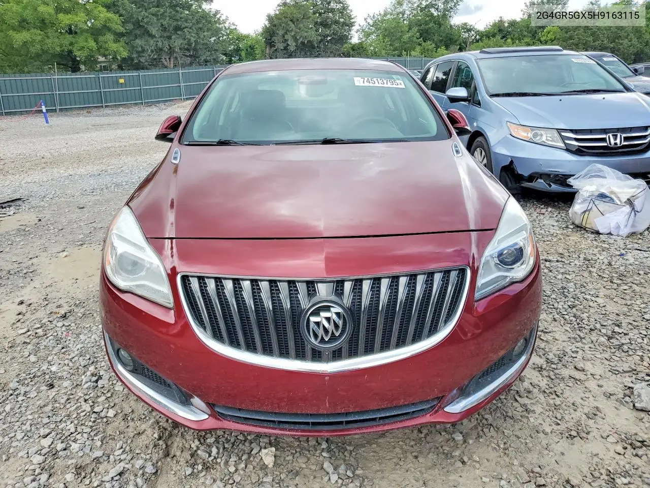 2017 Buick Regal Premium VIN: 2G4GR5GX5H9163115 Lot: 74513795