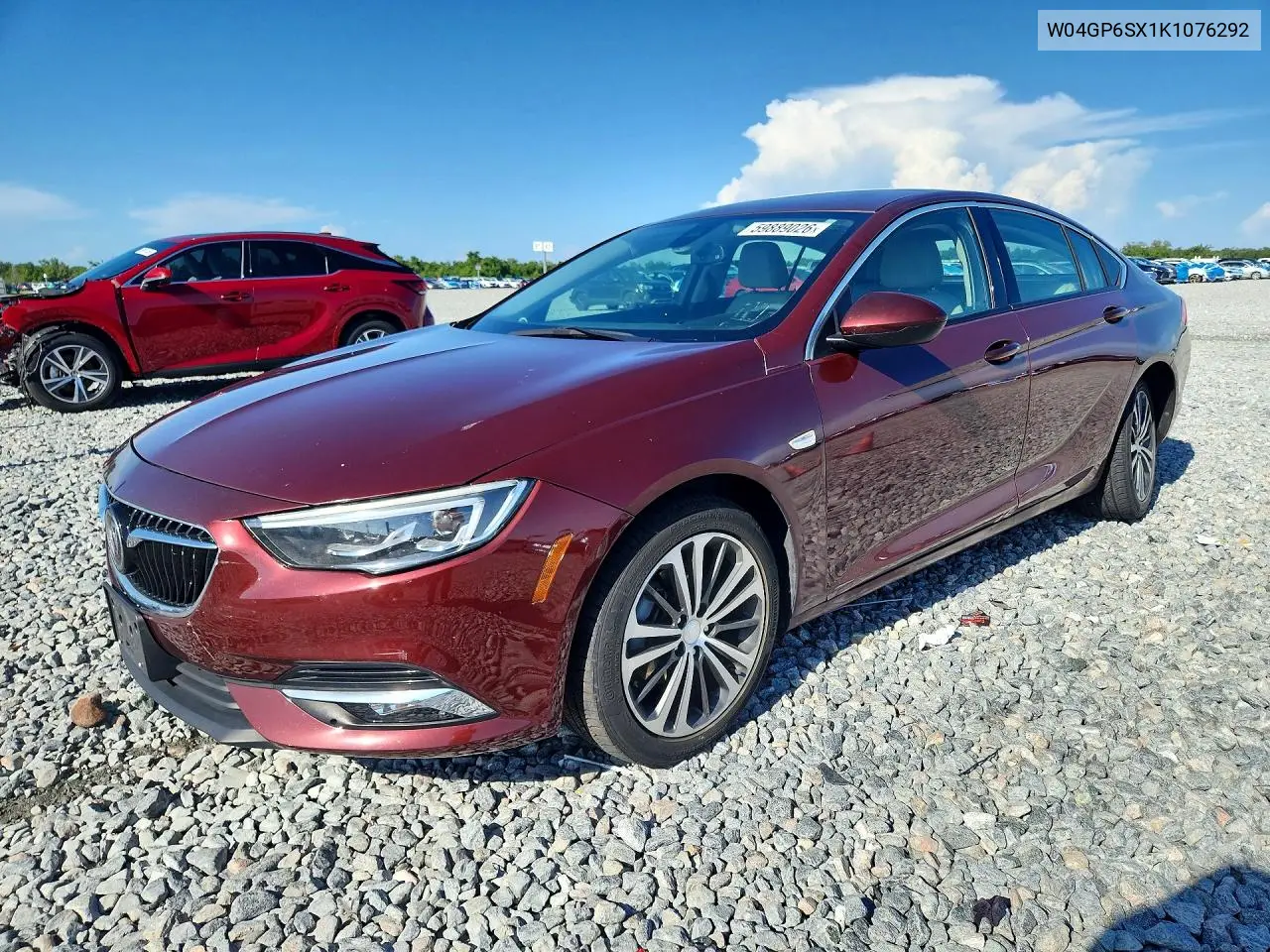 2019 Buick Regal Essence VIN: W04GP6SX1K1076292 Lot: 59889026