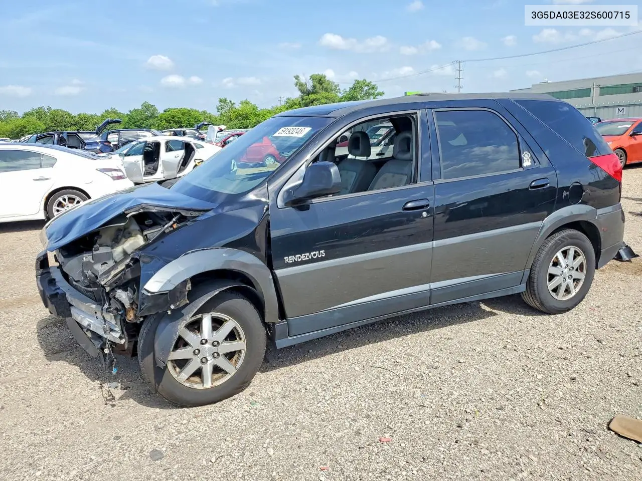 2002 Buick Rendezvous Cx VIN: 3G5DA03E32S600715 Lot: 59193246