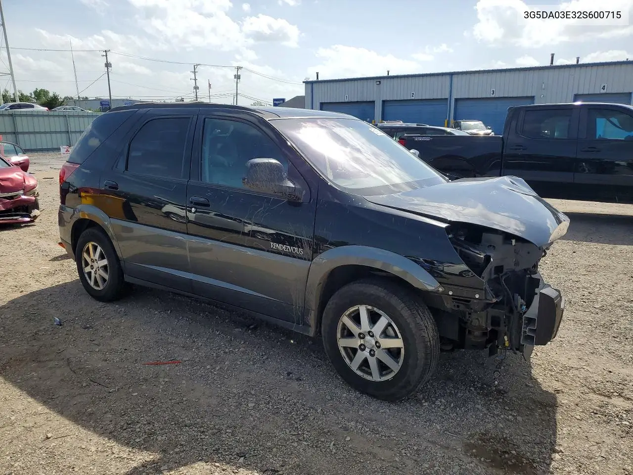 2002 Buick Rendezvous Cx VIN: 3G5DA03E32S600715 Lot: 59193246
