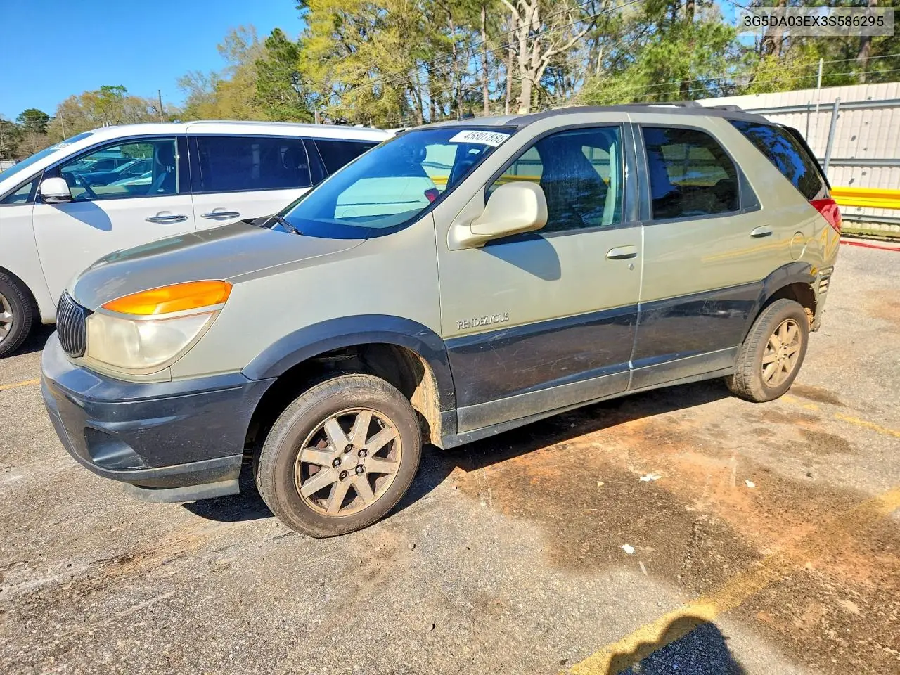 2003 Buick Rendezvous Cx VIN: 3G5DA03EX3S586295 Lot: 49470036