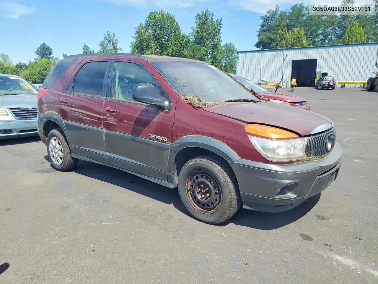 2003 Buick Rendezvous Cx VIN: 3G5DA03E33S529131 Lot: 59927846