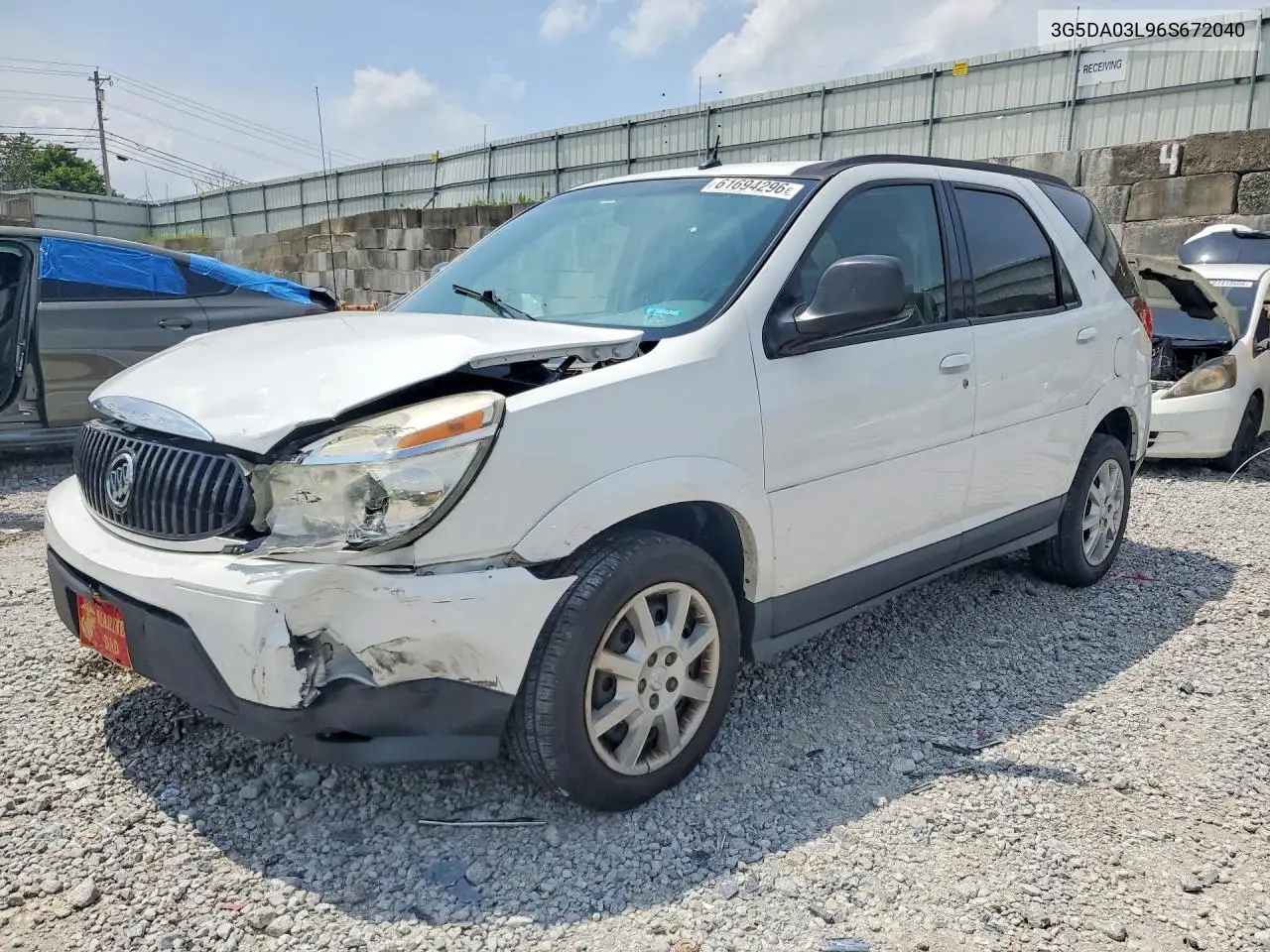 2006 Buick Rendezvous Cx VIN: 3G5DA03L96S672040 Lot: 61694296