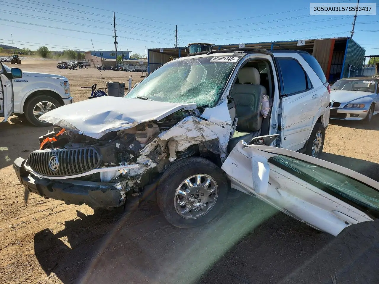 2007 Buick Rendezvous Cx VIN: 3G5DA03L57S583437 Lot: 50699746