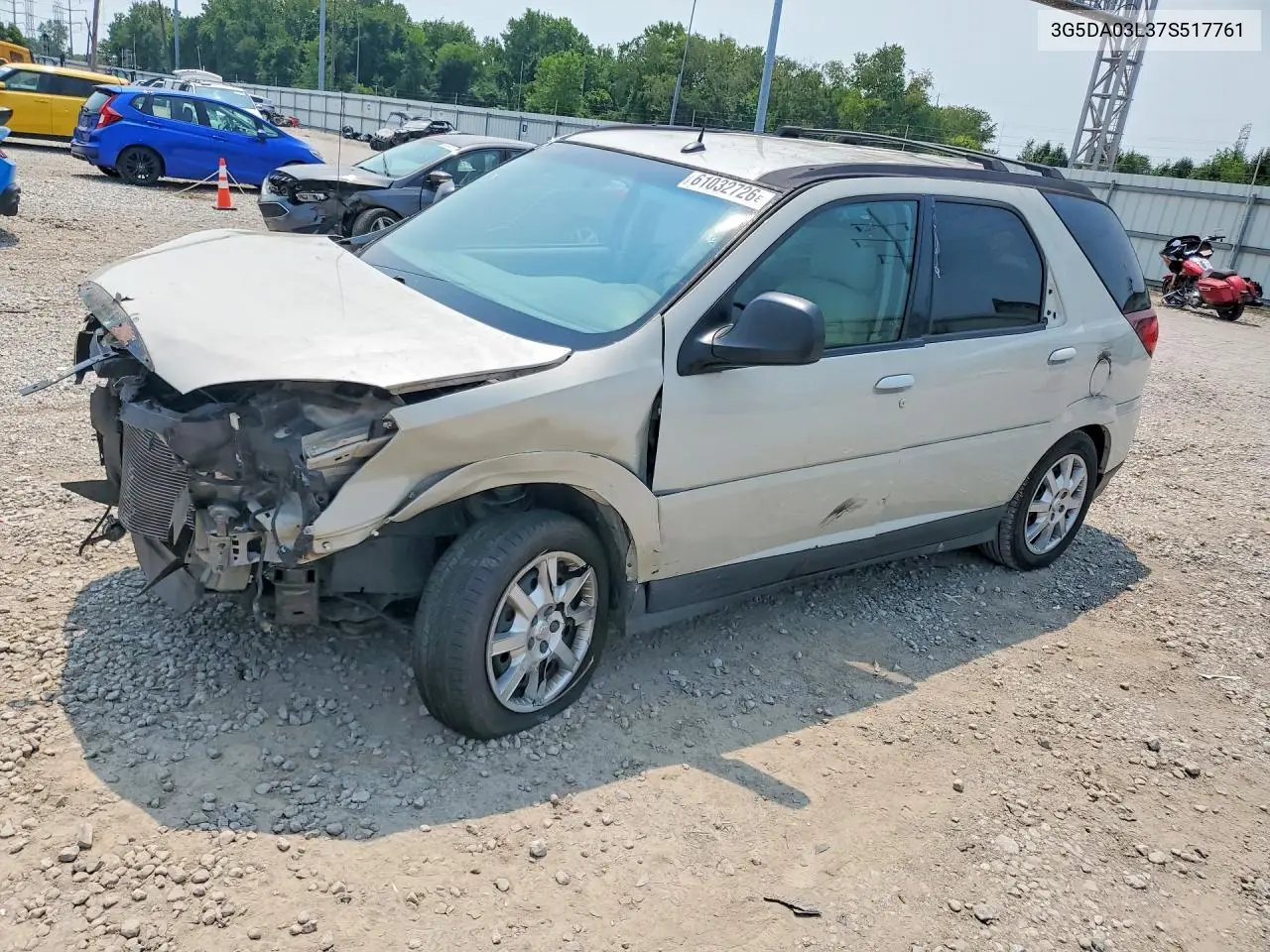 2007 Buick Rendezvous Cx VIN: 3G5DA03L37S517761 Lot: 61032726