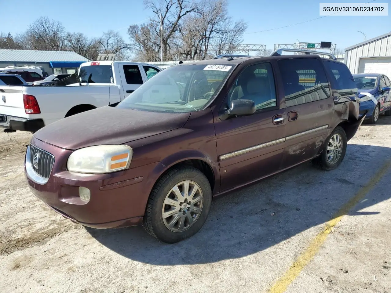2006 Buick Terraza Cxl VIN: 5GADV33106D234702 Lot: 48218685