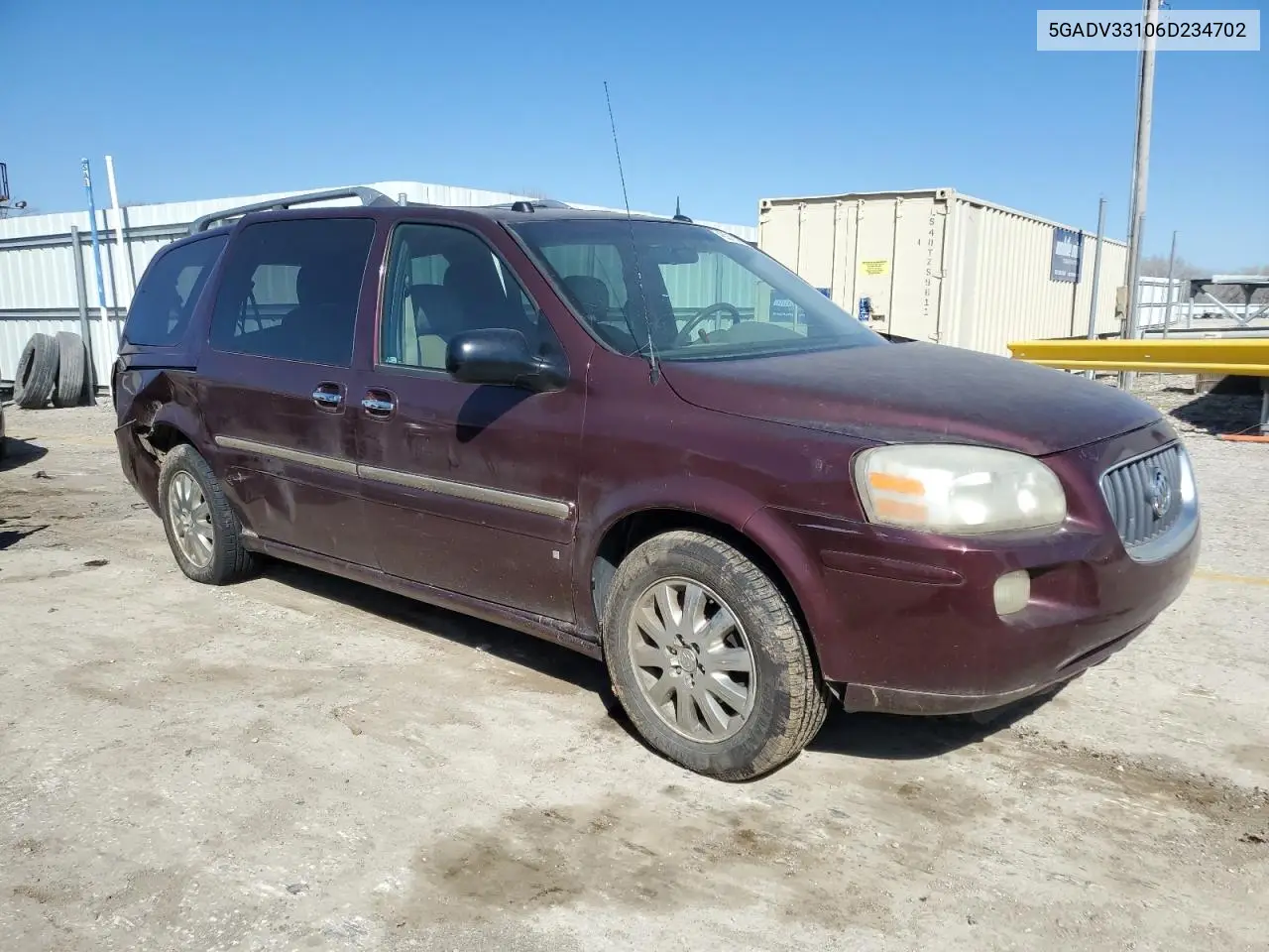 2006 Buick Terraza Cxl VIN: 5GADV33106D234702 Lot: 48218685